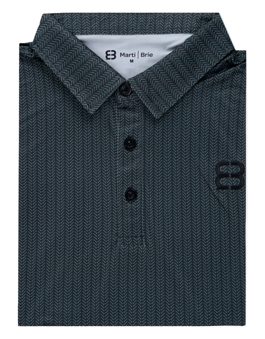 Midnight Black Polo for Men