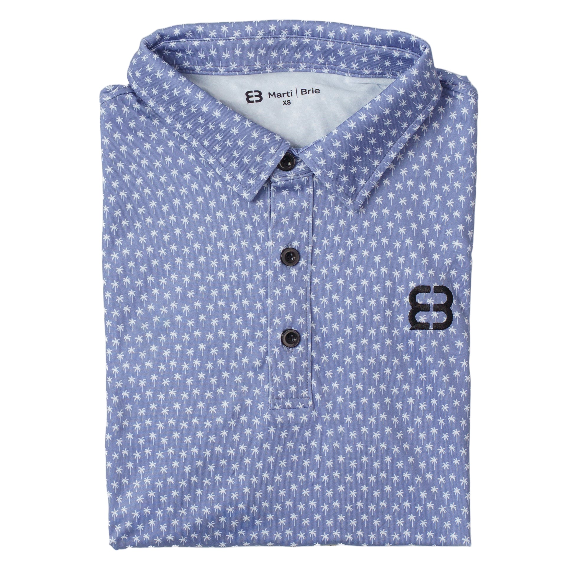 Folded Marti and Brie shirt with Palm pattern