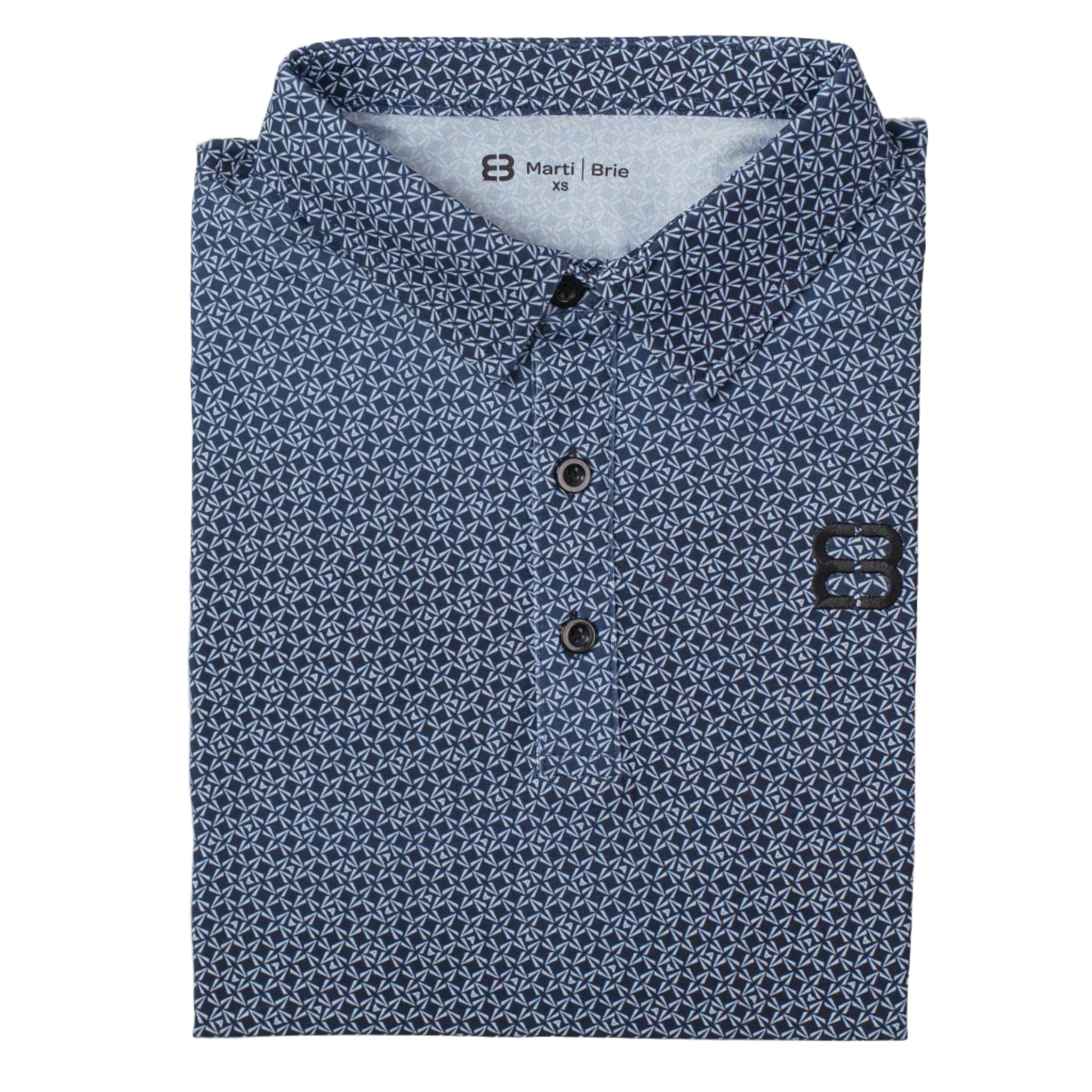 Folded Black Pattern for Men in a white background