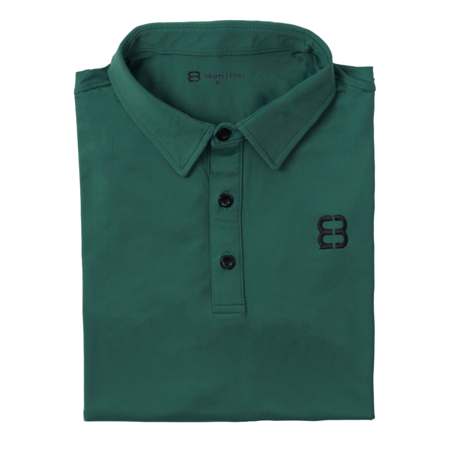 Folded Green Pattern Marti and Brie shirt in a white background
