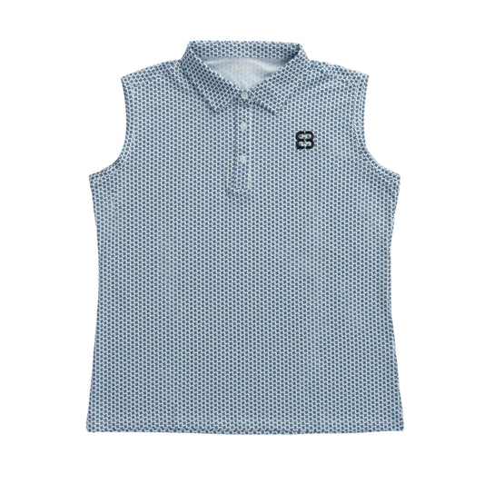 White Blocks Sleeveless for Women