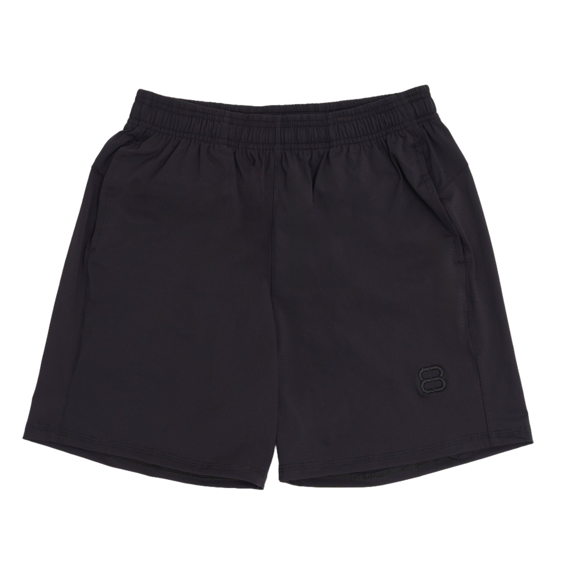 Black shorts on a white background