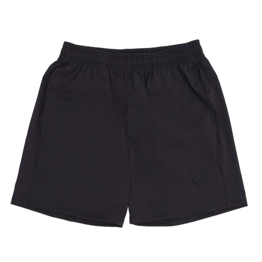 Black shorts on a white background