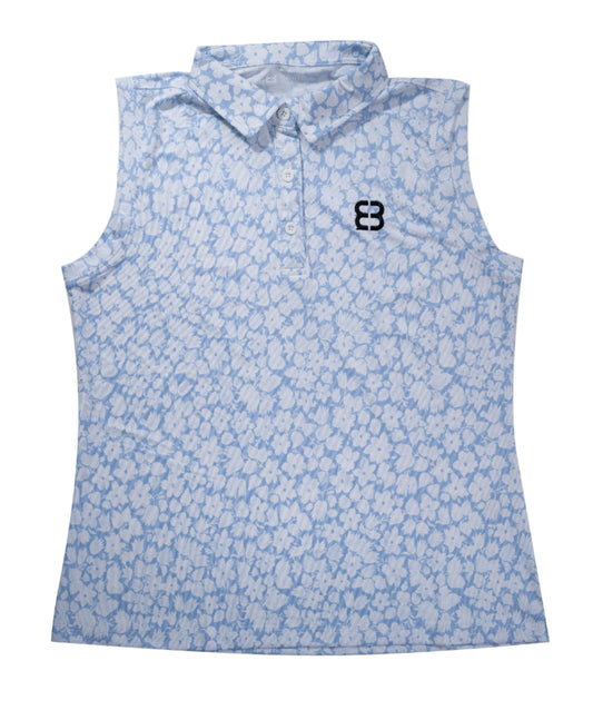 Floral Blue Sleeveless for Women