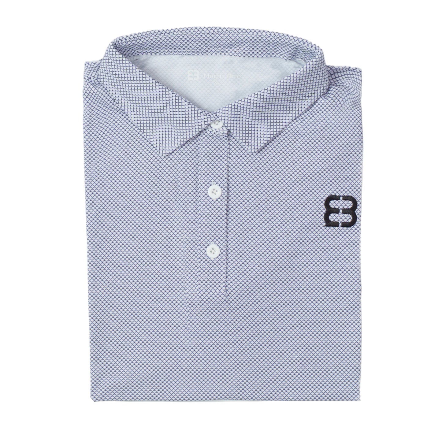 Folded Scale Marti and Brie Polo in a white background