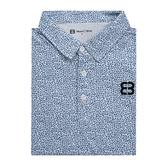 White Drops Polo for Men